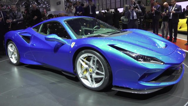 The new Ferrari F8 Tributo at the 2019 Geneva Motor Show
