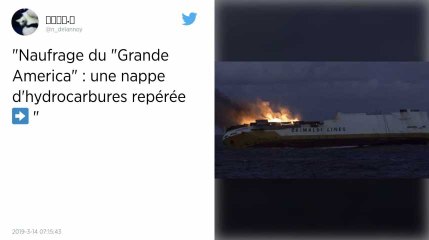 Naufrage du Grande America. La nappe d’hydrocarbures atteindra les côtes « dimanche ou lundi »