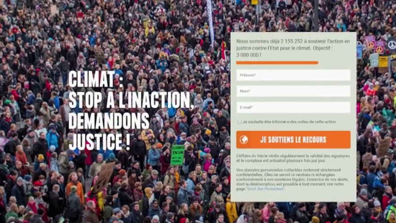 Actu plus - Changement climatique : les associations portent plainte contre la France