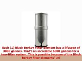 Crown Berkey Water Filter With 2 Black and 2 PF2 Fluoride Filters