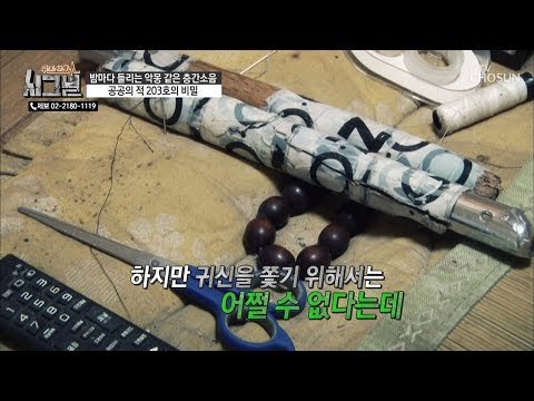귀신을 쫒기 위해 막대기를 던진다? [시그널] 57회 20190109