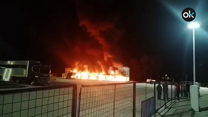 Incendio en MotoE Jerez