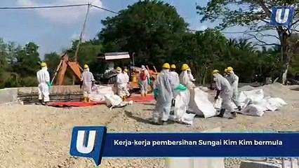 Kerja-kerja pembersihan Sungai Kim Kim bermula