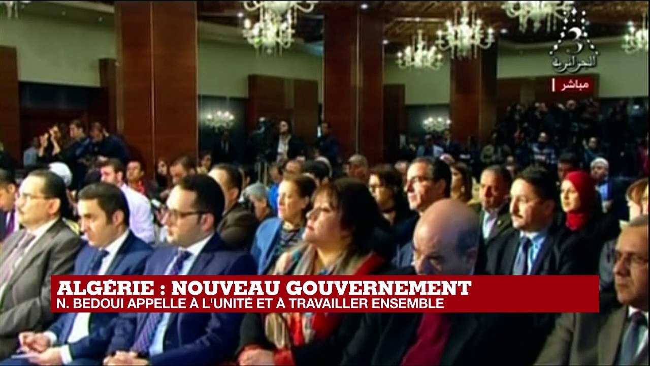 Algérie: conférence de presse du nouveau premier ministre Noureddine Bedoui