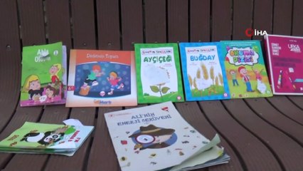 Siirtli minik öğrenciler, annelerinin atacağı kitapları toplayıp satmaya başladı