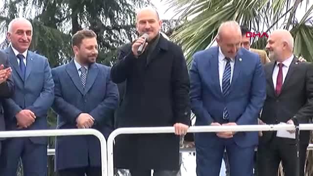 Rıze-Icıslerı Bakanı Soylu Ardeşen İlçesinde Konuştu-