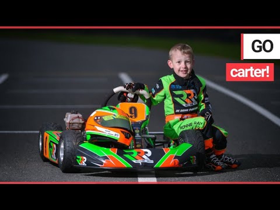 'Britain's youngest racing driver' - the fearless four-year-old who drives 40mph go karts! | SWNS TV