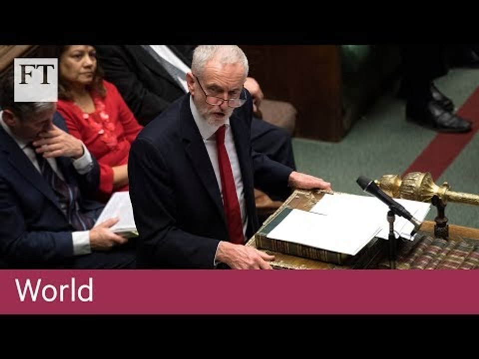 Corbyn calls for no deal to be taken off the table