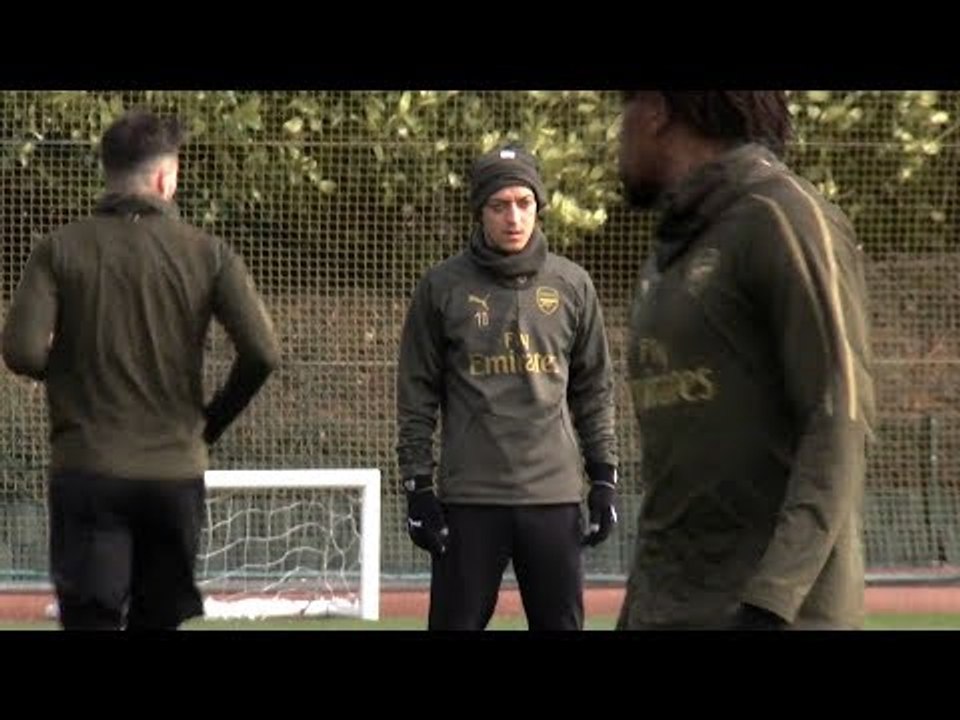 Arsenal Train Ahead Of Rennes Europa League Clash