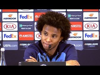 Willian Full Pre-Match Press Conference - Dynamo Kiev v Chelsea - Europa League