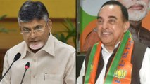 AP Election 2019 : Subramanian Swamy Says Chandrababu Naidu Behaves Like Monkey In Circus | Oneindia