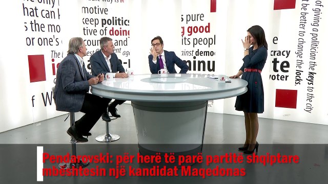 Pendarovski: për herë të parë partitë shqiptare mbështesin një kandidat Maqedonas