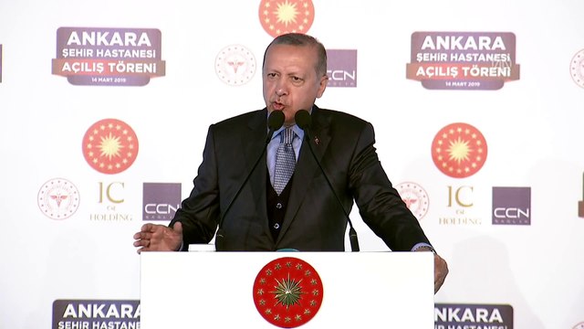 Cumhurbaşkanı Erdoğan: 'Eminim şehir hastanelerimizden de en çok yine istemeyenler istifade edecek' - ANKARA