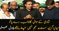 If I revealed marriage plan then media would stop the Green Sindh campaign: Bilawal Bhutto