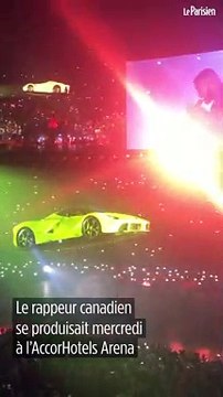 Concert de Drake à Paris : une Ferrari vole au-dessus du public