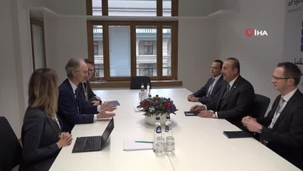 Bakan Çavuşoğlu, BM Genel Sekreteri'nin Suriye Özel Temsilcisi Pedersen ile Görüştü