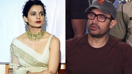 Aamir Khan breaks silence on Kangana Ranaut’s statement ;Watch Video | FilmiBeat