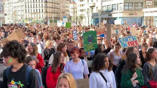 Manif des lycéens toulonnais pour le climat