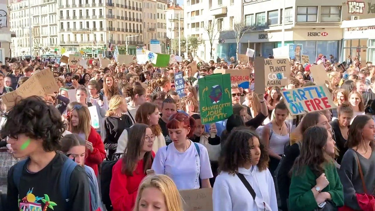 Manif des lycéens toulonnais pour le climat