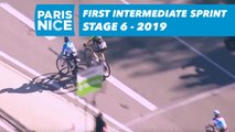 Premier sprint intermediaire / First intermediate sprint - Étape 6 / Stage 6 - Paris-Nice 2019