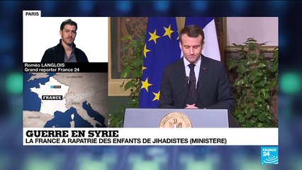 Paris rapatrie pour la première fois de Syrie des enfants de jihadistes