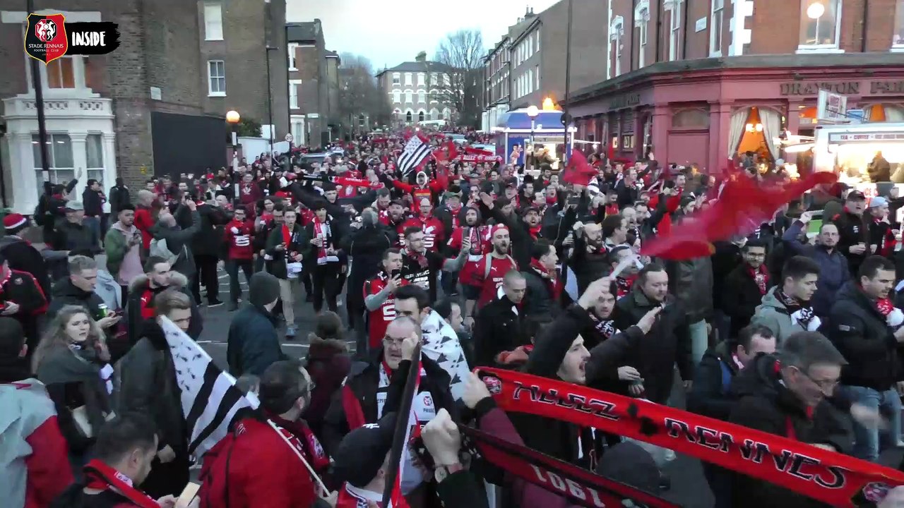 Inside ambiance Arsenal / Stade Rennais F.C.