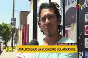 Asaltos bajo la modalidad del “arrastre” se incrementan alarmantemente