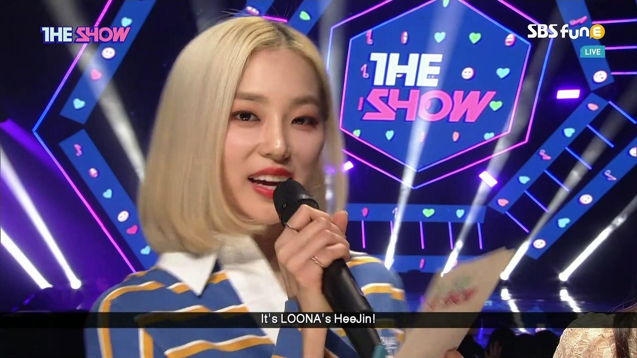 [ENG] SBS The Show LOONA Heejin Special MC Cut  (190312)