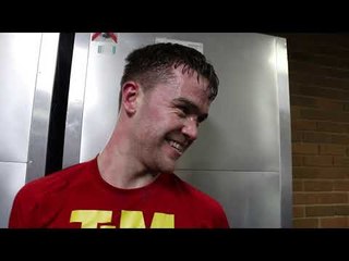 DANNY DIGNUM REACTS TO DECISION WIN AGAINST A LATE REPLACEMENT OPPONENT @ BRENTWOOD CENTRE/MTK SHOW