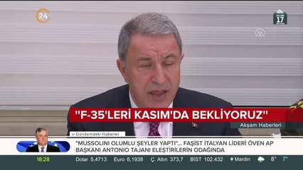 Bakan Akar: F-35'leri Kasım'da bekliyoruz
