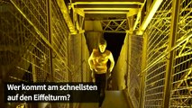 1665 Stufen zur Eiffelturm-Spitze - in acht Minuten