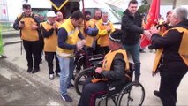 Çanakkale ruhu engel tanımadı...Tekerlekli sandalyeyle Tekirdağ'dan Çanakkale'ye yolculuk