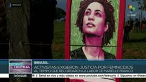 Gran ocupación de mujeres contra violencia de género en Brasil