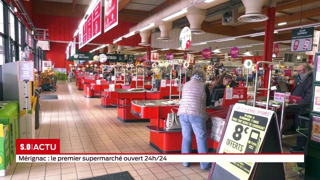 C’est le premier supermarché de la région ouvert 24h/24. Après Paris, Lyon, Nice (et maintenant Marseille et Montpellier), le groupe Casino a choisi d’ouvrir son 3ème magasin en continu de province à Mérignac-Arlac.