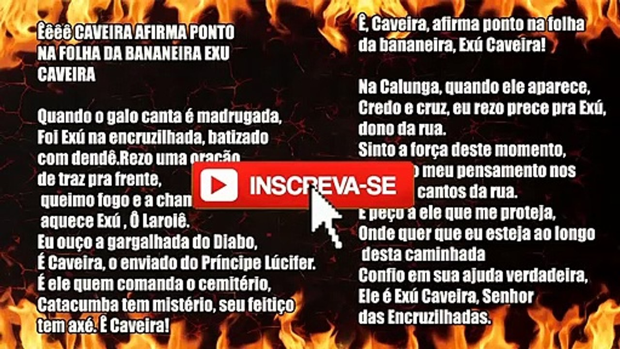 5 PONTOS DE EXU MAIS TOCADOS NO CANAL CANTE UMBANDA PARTE 01