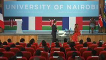 Échange avec les étudiants de l'université de Nairobi