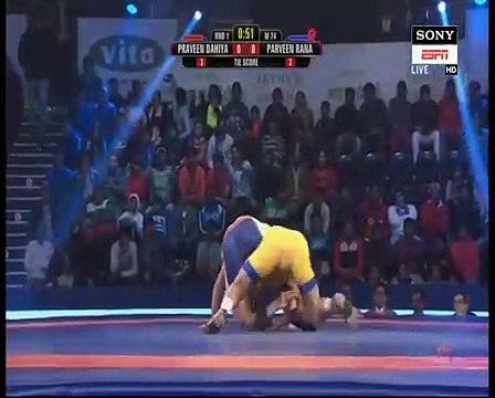 PWL 3 Day 9_Praveen Dahiya VS Praveen Rana Pro Wrestling League at season 3 _Hig