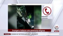 Irrrumpen a balazos ceremonia religiosa