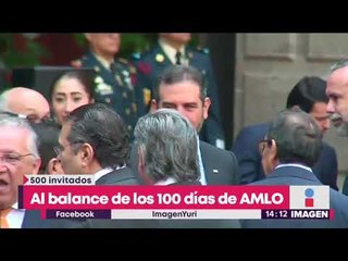 Ellos fueron los invitados al balance de los 100 días de gobierno de AMLO | Yuriria Sierra