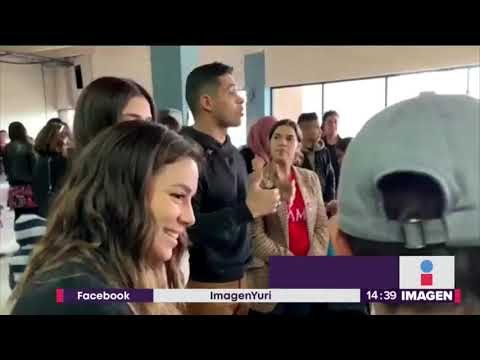 Actrices de Hollywood visitan a migrantes en la frontera de México | Noticias con Yuriria Sierra