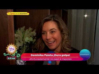 Dominika Paleta tuvo accidente mientras esquiaba | Sale el Sol