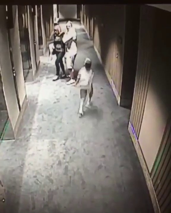 A child takes revenge on his father by typing his balls