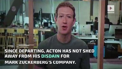 Co-Founder of WhatsApp Says People Should Delete Facebook