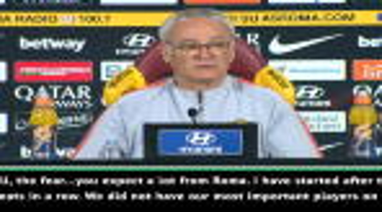 Ranieri calls for Roma to play without fear