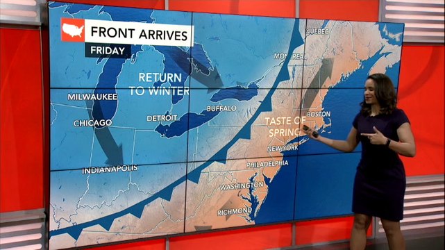 Brief warmup to precede another cooldown in Northeast