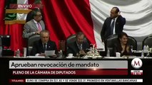 Diputados aprueban en lo general revocacion de mandato