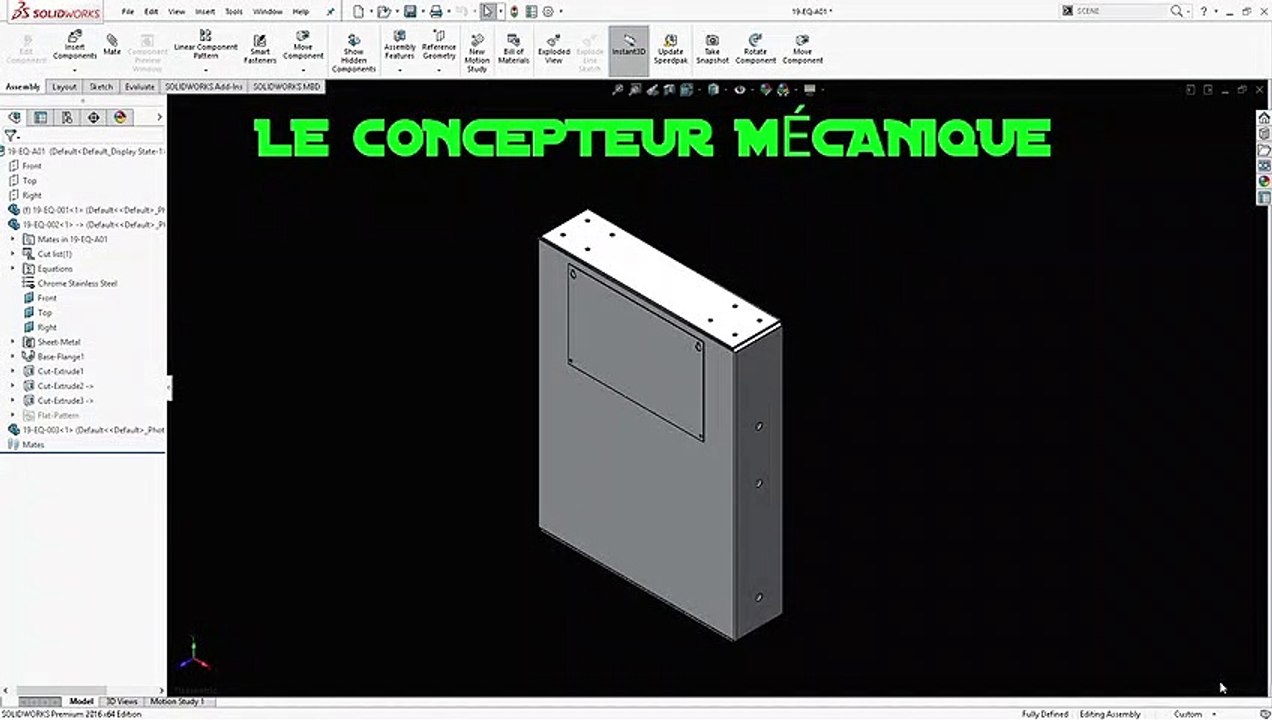 LCM - SOLIDWORKS FRANCAIS – LES ÉQUATIONS  2019 - PRÉSENTATION