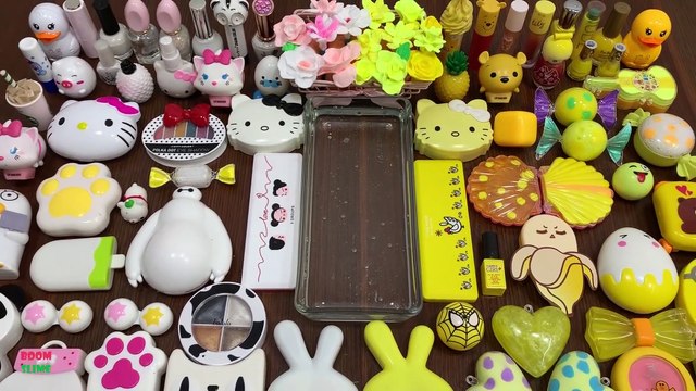 MIXING TOO MUCH GLITTER VS MAKEUP INTO CLEAR SLIME || RELAXING WITH WONDERFUL SLIME PART #2