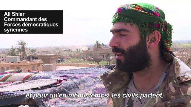 Bombardements sur Baghouz, dernier bastion de l'EI en Syrie