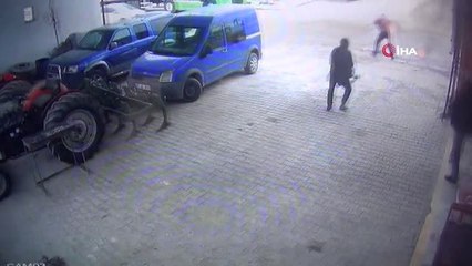 Sobayı Tutuşturmak İsterken Kendini Yaktı... O Anlar Kamerada